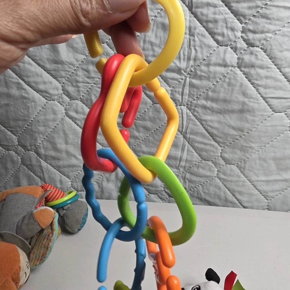 Infantino Plush Fox & Activity Ring Toy Set - Multicolor Baby Development Toys